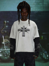 Load image into Gallery viewer, HARDSTONE LAYERED LS TEE (WHITE)