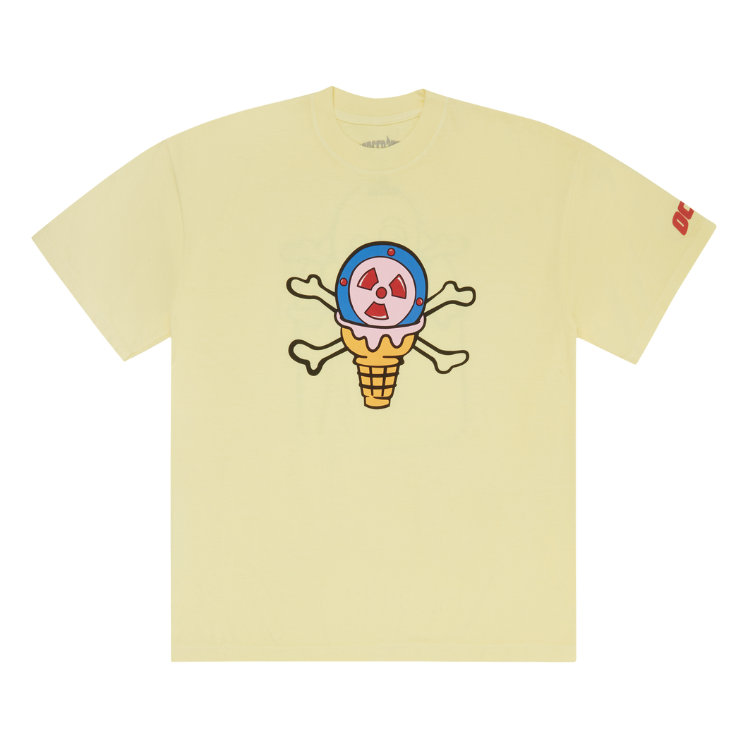 ICECREAM CONES & BONES OCTANE TEE (BUTTER)