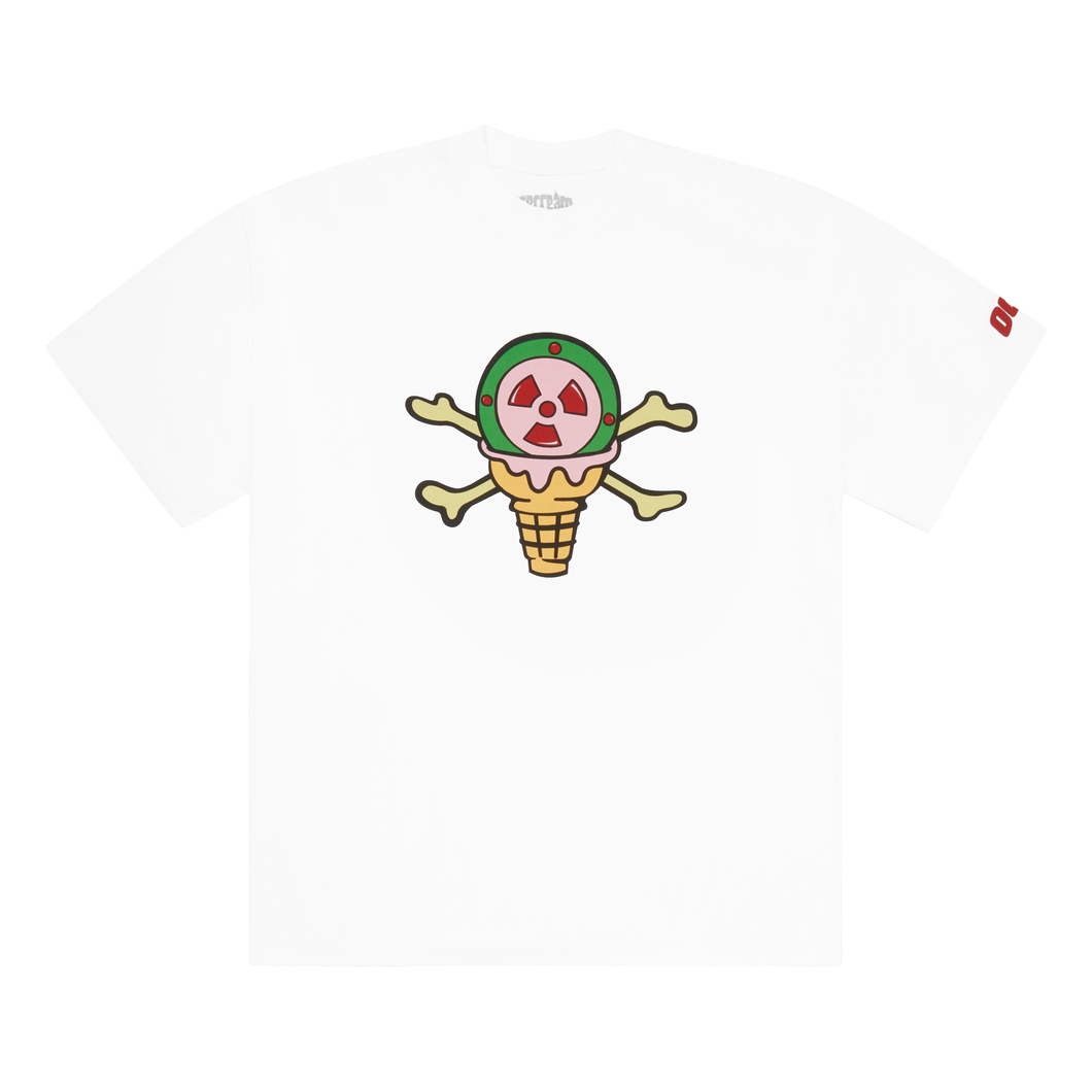 ICECREAM CONES & BONES OCTANE TEE (WHITE)